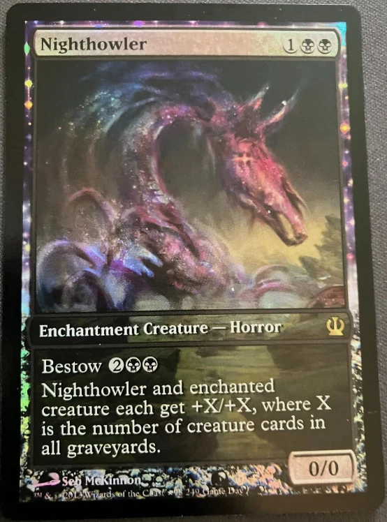 FOIL  Nighthowler / Nachtheuler  - THEROS -  englisch  (fine -)  Game Day Promo - Bild 1 von 1