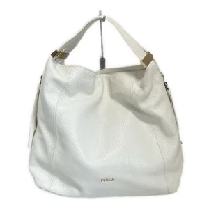 Auth FURLA - Cream Leather Tote Bag - Picture 1 of 9