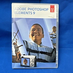 Adobe Photoshop Elements 9 (Win/Mac) 2-Discs, w/Serial Number - Picture 1 of 4
