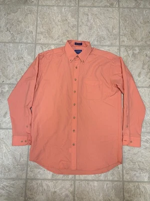 Camisa de lana vintage Sir Pendleton rosa salmón manga larga para hombre talla grande larga Foto 1 de 4