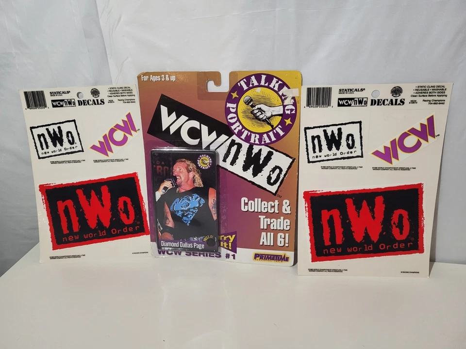 WWE WCW NWO Talking Portrait Card DDP Series 1, 1998 luta livre e decalques - Imagem 1 de 1