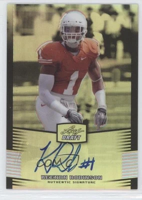 2012 Leaf Metal Draft Silver /99 Keenan Robinson #KR1 Rookie Auto RC - Image 1 of 2