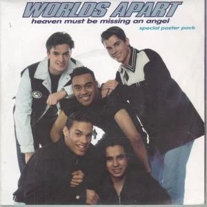 Worlds Apart (Boy Band) Heaven Must Be Missing An Angel 7" vinyl UK Arista 1993 - Image 1 of 3