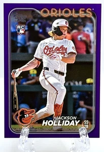 2024 Topps Japan Edition Jackson Holliday 26 RC Rookie Purple #37/50 SP - Picture 1 of 2