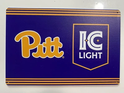 Pitt Panthers IC Light Beer Sign - University Pittsburgh - Steelers Pirates - Image 1 of 4
