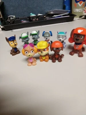 Lote De 9 Figuras Patrulla Canina Juguetes Varios Personajes Caketoppers  Foto 1 de 4