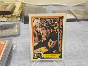 Rob Brown 1989-90 Topps Hockey Cards #8 - Bild 1 von 2