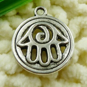 90 Pcs Tibetan Silver Hand Charms Pendant 25X21MM S1574 DIY Jewelry Making - Picture 1 of 6