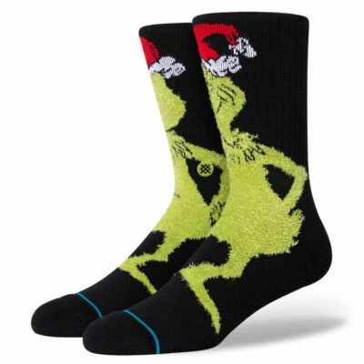 STANCE The Grinch Crew Calcetines Medianos Dr Seuss Zapato Informal Talla 6-10.5 Unisex Foto 1 de 4