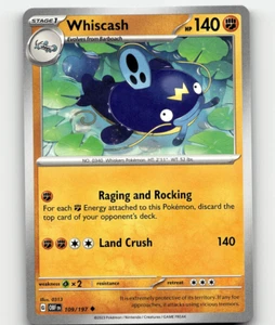 Pokemon - Whiscash 109/197 - Obsidian Flames - Imagen 1 de 1