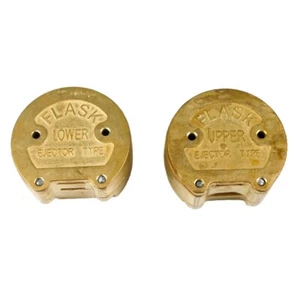 Brass Upper Lower Denture Flask Ejector Type Non-Stick Denture Cooking Box - Picture 1 of 15