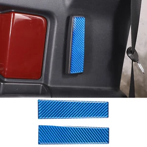 Pegatina azul de fibra de carbono para el mango interior de la puerta trasera para Toyota FJ Cruiser 2007-2021 - Imagen 1 de 13