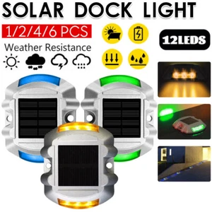 1-6X Solar LED Pathway Driveway Lights Lamp Dock Step Road Safety Marker Lamp AU - Picture 1 of 18