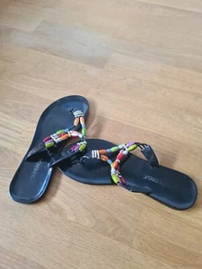SUPERGA Sandale Damen Flip Flop Sommerschuhe Sandalette Gr. EU 38 schwarz - Bild 1 von 4