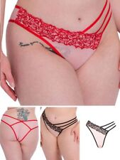 Scantilly by Curvy Kate Tantric Brazilian Briefs Mid Rise Sheer Lined Knickers