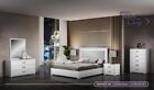 New Luxury Bella White Italian Bedroom Set + 4 Door Wardrobe H2O Design £1849
