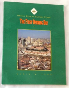 1992 Baltimore Orioles Vs Cleveland Indians MLB Program - Picture 1 of 2