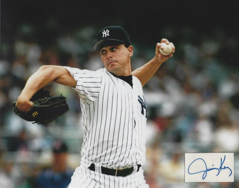 Jimmy Key Autographed Signed 8x10 Photo - MLB Yankees Blue Jays - RARE! - w/COA - Image 1 of 1