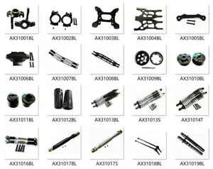 Black Aluminum metal Upgrade Parts Fit For 1/10 Axial Yeti Rock Racer 90026 Car - Picture 1 of 73