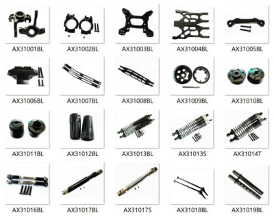 Black Aluminum metal Upgrade Parts Fit For 1/10 Axial Yeti Rock Racer 90026 Car - Image 1 of 4