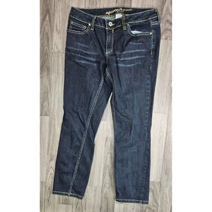 Jeans Arizona Jean Co Juniors Talla 7 Bolsillos Bigotes Denim Azul - Imagen 1 de 11