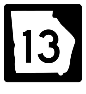 Georgia State Route 13 Sticker R3562 Highway Sign - Picture 1 of 1
