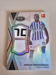 TOPPS TIER ONE BUNDESLIGA 2020-21 JORDAN TORUNARIGHA DUAL PATCH 15/25 - Picture 1 of 4