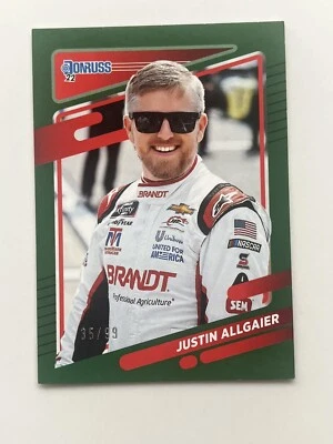 2022 Panini Donruss Green #103 Justin Allgaier /99 NASCAR Card - Image 1 of 2