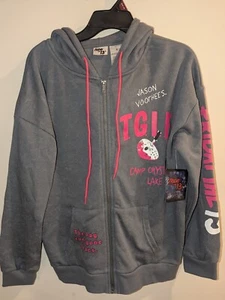 Jason Voorhees Friday The 13th Hoodie Camp Crystal Lake TGIF Womens Small NWT   - Picture 1 of 18