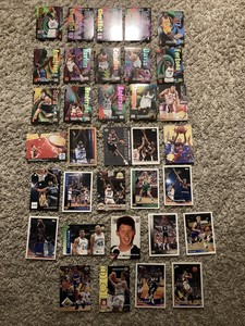 1990’s NBA 37 Card Lot HOFer’s & All-Stars Skybox Topps Upper Deck NBA Hoops NM+