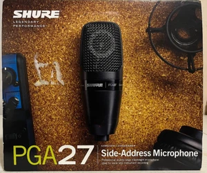 Shure PGA27 Large Diaphragm Side-Address Cardioid Condenser Microphone, New! - Picture 1 of 5