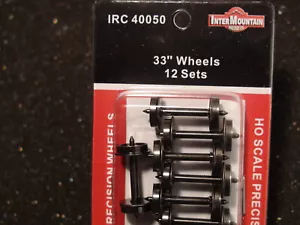 HO-INTERMOUNTAIN IRC 40050 WHEELS 33" 12 PACK BIGDISCOUNTTRAINS - Picture 1 of 8