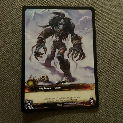 (1) World of Warcraft WoW TCG Ghoul  Ally Token Promo Card. L502* - Image 1 of 2