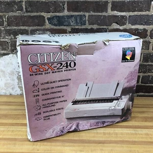 Citizen GSX-240 24-Pin Dot Matrix Printer - Complete In Box (WORKS) w/TONER - Picture 1 of 9