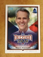 2020 Decision Series 2 Blue Foil Matt Matern #514 #3/3