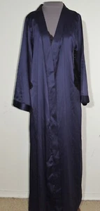 Suite B / Blush Midnight Kiss Navy Blue Satin / Lace Peignoir Set S - M NWT - Picture 1 of 7