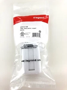 Ortronics OR-404TJ1-88 Tracjack Surface Mount Box 1 Port, White, New! - Picture 1 of 3