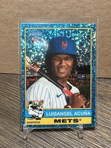 2025 Topps Heritage - Luisangel Acuna (RC) #274 - Light Blue Sparkle - NY Mets  - Bild 1 von 2