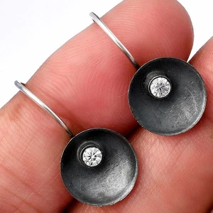 Weiße Zirkon 925 Sterling Silber Ohrringe Schmuck E-1241 - Bild 1 von 5