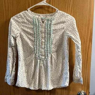 Arizona Jeans Star Pattern Long Sleeve Shirt Size Girls Large 10 - 12 w/ Buttons - Image 1 of 4