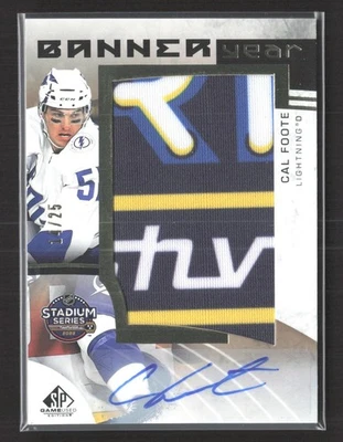 2022-23 UD SP Game Used Cal Foote Banner Year Relic Auto /25 #BYSS-CF - Image 1 of 2