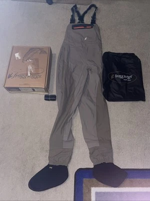 Frogg Toggs Anura II Breathable Stocking Foot Chest Wader 2711149 Khaki NEW Md - Image 1 of 4