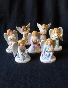HEAVENLY GUARDIANS 1996 Bronson Collectibles: Lot of 7 Angel Figurines (Vintage) - Picture 1 of 22