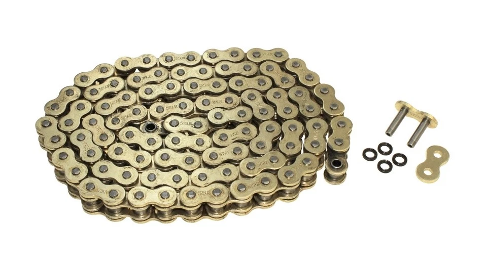 Cadena X-Ring reforzada 525 110 eslabones dorado para Cagiva Navigator 1000 Foto 1 de 1