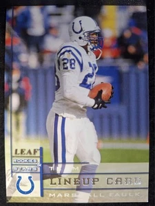 1998 Marshall Faulk Leaf Rookies and Stars Football Card #300 - Picture 1 of 2