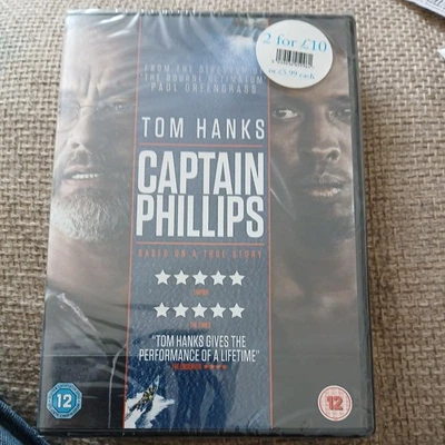 🆕️📀 Captain Phillips TOM HANKS FILM MOVIE DVD ⭐️ BRAND NEW AND SEALED ⭐️ - Image 1 of 2