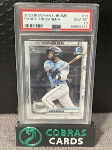 Randy Arozarena ROOKIE CARD CHROME ๐ PSA 10 Gem Mint ๐ 2020 Bowman CHROME - Picture 1 of 1