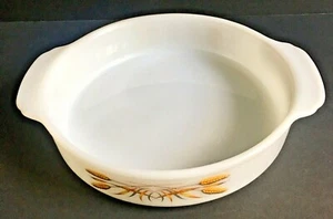 Piatto torta/casseruola vintage Anchor Hocking Fire King 450 grano tondo 8" - Foto 1 di 10