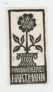 Ex-Libris Alois Konrad Schwärzler Orig. Holzschnitt Handweberei Hartmann (53) - Bild 1 von 2