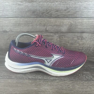 Mizuno Wave Rebellion Sneakers Womens Size 9 Pink Running Shoes Athletic Lace Up - Image 1 of 4